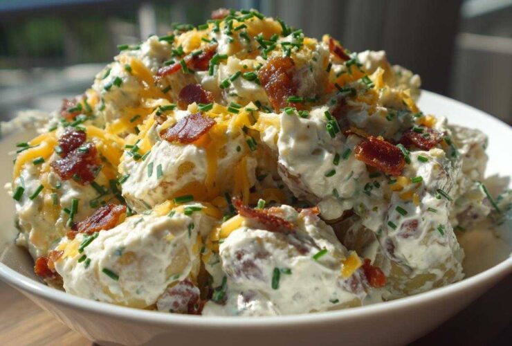baked potato salad - Featured