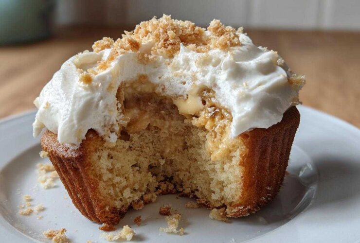 banana pudding cupcakes - Featured