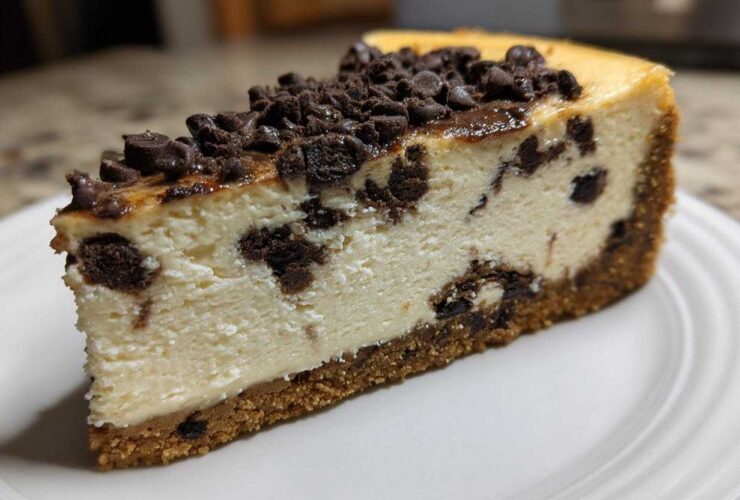 chocolate chip cheesecake - Featured