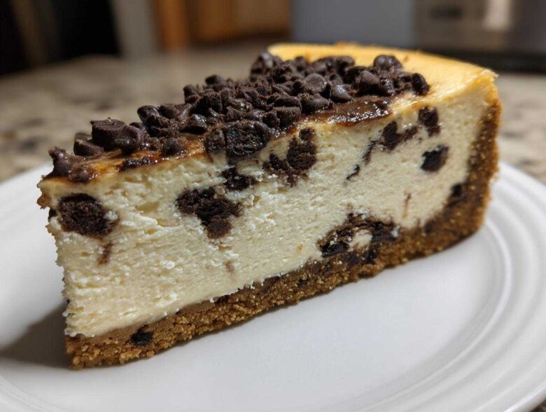 chocolate chip cheesecake - Featured