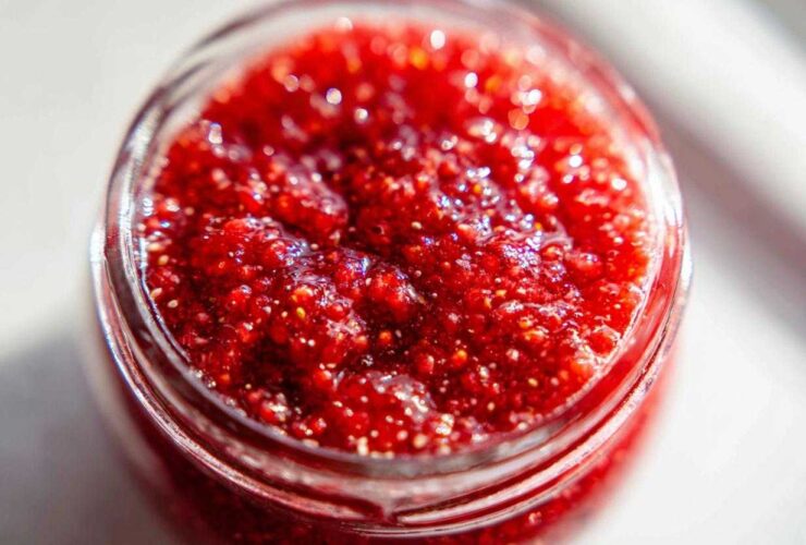 strawberry freezer jam - Featured