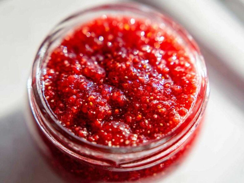 strawberry freezer jam - Featured